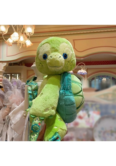 Suntek Doldurulmuş Hayvan Sırt Çantası Omuz Seyahat Okul Sevimli Yeşil