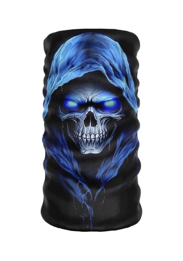 Bebo Store Skull-176 Extreme Spor Motor Kullananlara Özel Desenli Reflektörlü Buf Boyunluk Bandana Balaklava