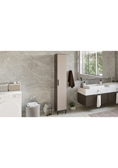 Robin Home Gloria Çok Amaçlı Dolap Banyo Dolabı Mutfak,Ofis,Kiler (484880395) Bej