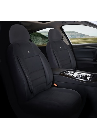 Renault Clio 2 Araçlara Uyumlu Oto Koltuk Kılıfı Seti - Violet Siyah