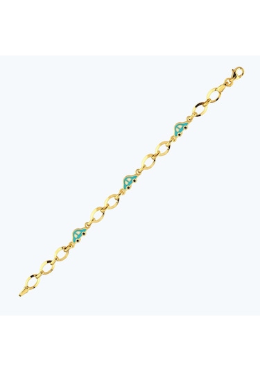 Altınbaş 22 Ayar Altın Arabalı Çocuk Bileklik Bjrbl0002-25925 Renkli