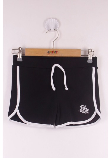 Toontoy Kız Çocuk Pamuklu Şort Siyah