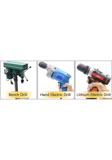 Yunboo Sert Alyüminyum Çok Amaçlı Matkap Ucu Seti - Cam, Çimento, Duvar, Tuğla Delme İçin 10'lu Siyah Paket 4/5/6/8/10/12mm