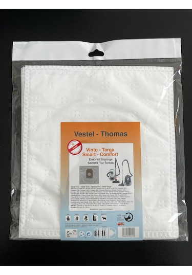 Vestel Uyumlu -thomas Vinto-targa Smart-comfort Süpürge Torbası
