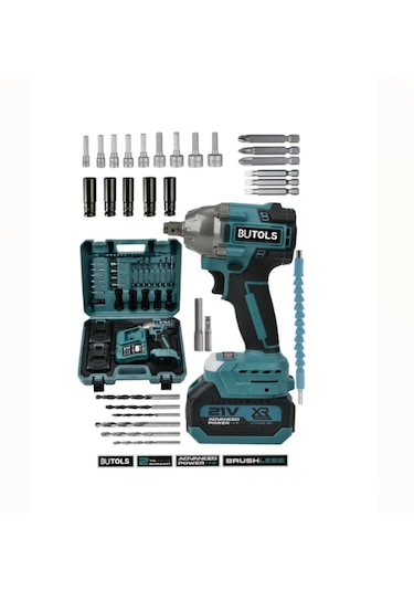 Butools STT23 Mavi Fırçasız Torklu Somun Sıkma Sökme Matkap
