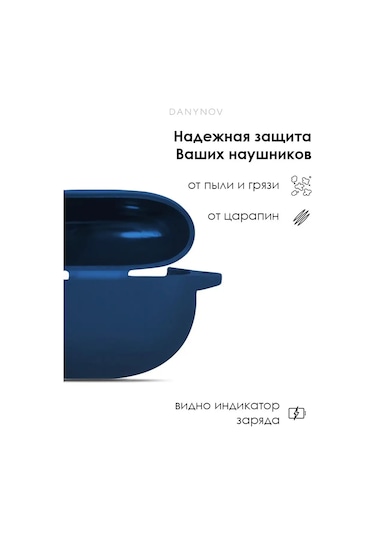 Danynov Realme Buds T100 Ve Realme T110 İçin Kılıf 135820622 Mavi