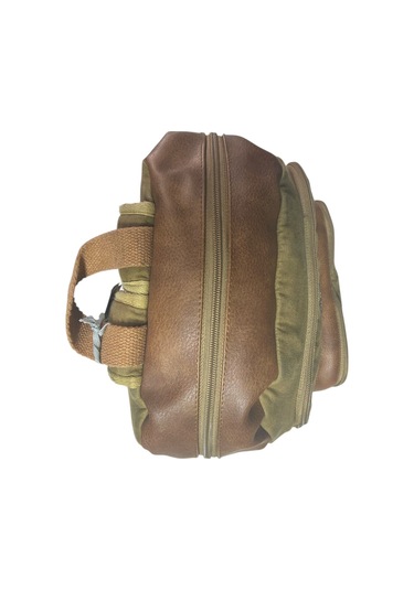 Kaliteli Siyah Vintage Salaş Baskılı Disayn Günlük Gezi Okul Sırt Çantası Revilla Bag 28x38cm Hardal Sarı