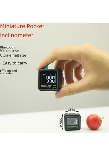Maiyame Huoto Mini Cüzdan Tipi Elektronik Dijital Açı Ölçer, Keskin Okuma İle Egim Ve Açı Ölçümü İçin Dayanıklı Araç