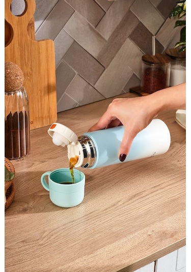 Karaca Candy Çelik Sızdırmaz Termos Mavi 500 Ml Mavi