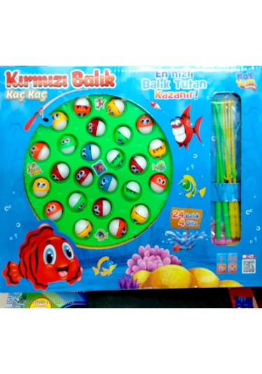 Pilli Müzikli Balık Yakalama Oyunu 24 Balık 4 Oltalı 0245