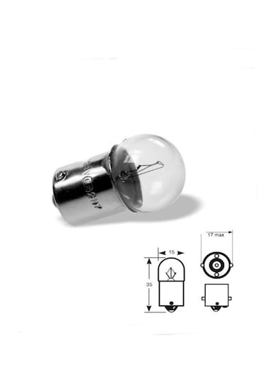 Sinyal Ampül 12v -5/10w Düz Tırnak Tek Duy