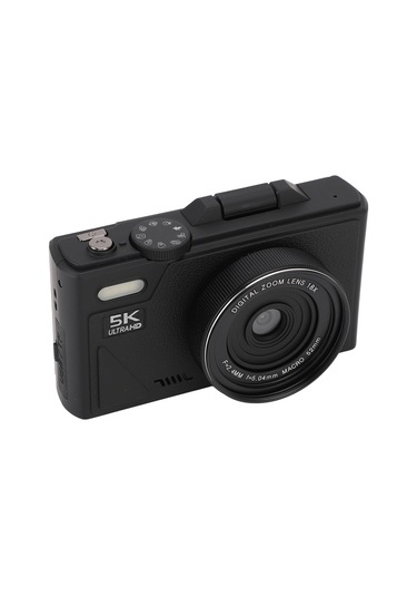 Çeşithane 75mp Hd Retro Dijital Kamera 18x Dijital Zoom, 3 Ekran, Autofocus, Gülümseme Algılama, Siyah