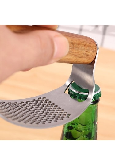 Wondernest Sarımsak Sarımsak Rocker, Rocker Paslanmaz Jialan Çelik Basın Ax Gümüş