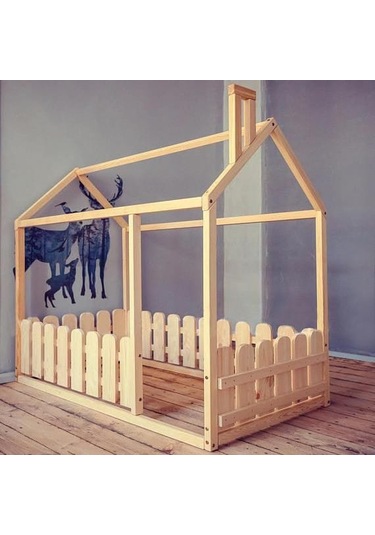 Montessori Yatak Çitli Model 90 x 190