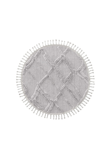 Cool Halı Palazzo 03 Gri Bukle Salon Halısı Hav Toz Vermez Mutfak Koridor Çocuk Odası Halısı Yuvarlak Halı