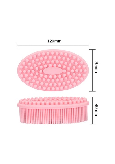 Moveevo 2 Adet Silikon Vücut Ve Yüz Aşınma Fırçası - İki Yönlü Kullanim, Yumuşak Tüyler, Dayanıklı Materyal Mavi Ve Pembe Diğer