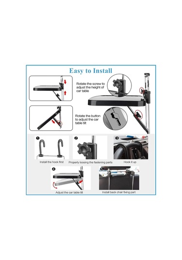 Cbtx Global Shunweı Sd-1502b Araç Tutucu Dizüstü Bilgisayar Standı Direksiyon Tepsisi Katlanabilir