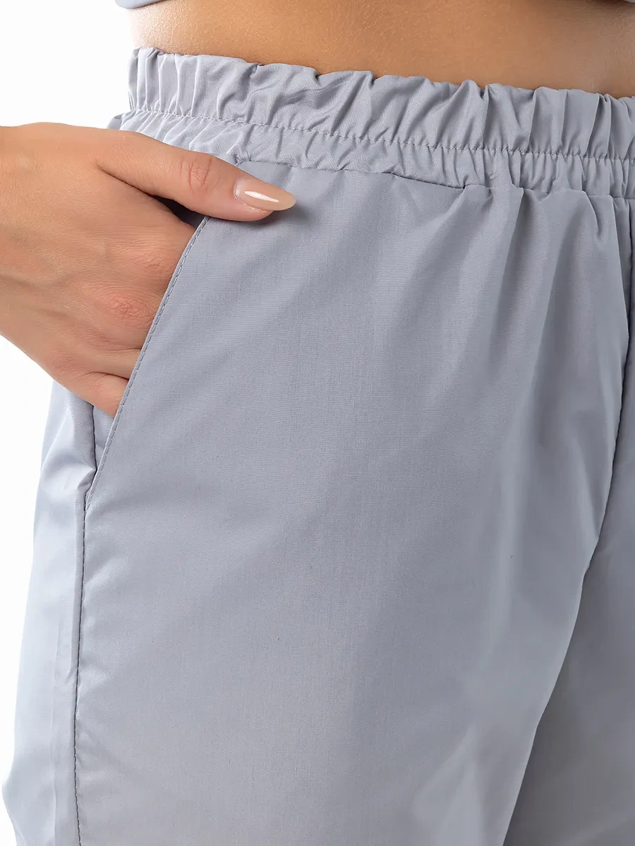 Sklass Makine İşlemeli Cep Detaylı Tel Banyo Eteği 172004280 Gri