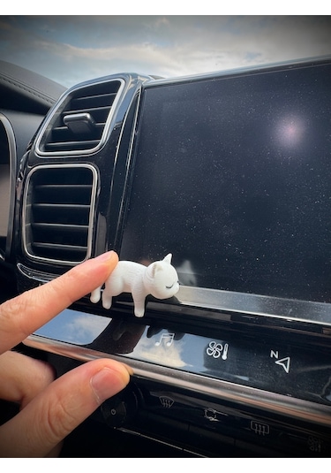 Sevimli Uyuyan Kedi Araba Dikiz Aynası Süsü - Araç İçi Aksesuar Süsü - Mutfak Süsü Torpido Süsü Kedi