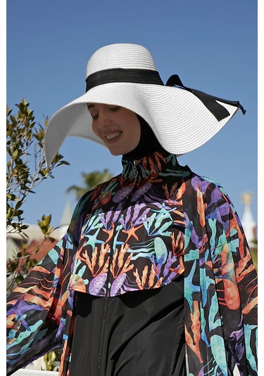 Remsa Mayo Büyük Boy Hasır Şapka Beyaz Rş-21 Beyaz