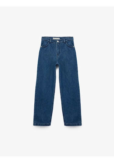 Koton Pamuklu Rahat Kesim Denim Pantolon Orta İndigo 6wkb40002td Indigo