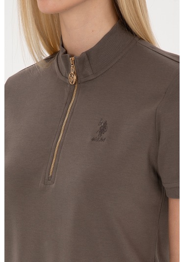 U.s. Polo Assn. Kadın Vizon Elbise Örme 50314216-vr052 Vizon