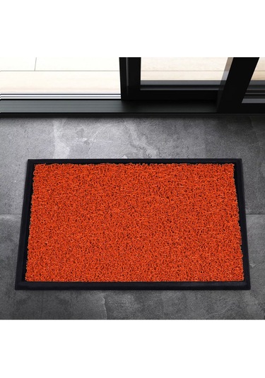 Kauçuk Tabanlı Ve Kauçuk Kenar Çerçeveli Havuzlu Paspası -turuncu