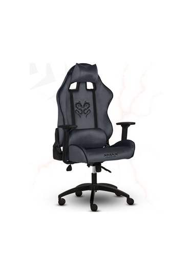 Rio Balerion Koyu Plaza Grisi Kadife Terletmez Kumaş Gaming Oyuncu Koltuğu-4 Gri