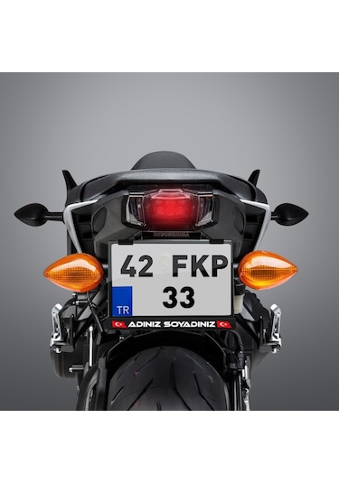 Kişiye Özel Isimli Motor Motosiklet Plakalık 1 Adet