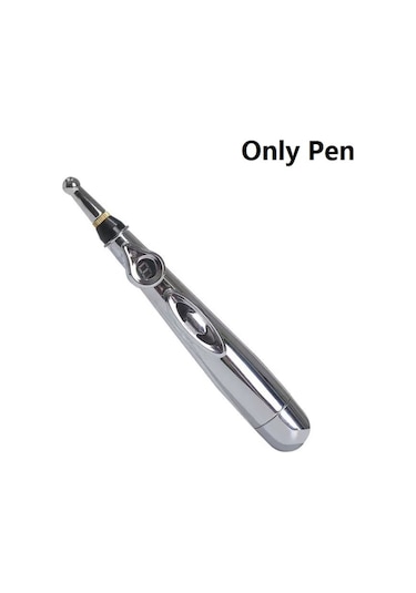 Otomatik Nokta Bulma Evde Elektronik Akupunktur Kalemi Gümüş