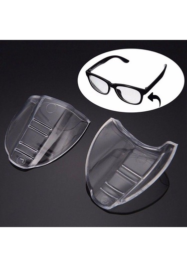 Dayanıklı Şeffaf Esnek Yan Kalkanlar Güvenlik Gözlükleri Göz Koruma Gözlükleri
