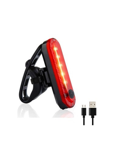 Epic Nıst Usb Şarjlı Bisiklet Arka Lamba Siyah