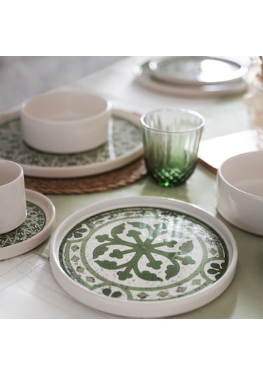 Timeless Green Stackable Yemek / Kahvaltı Takımı 20 Parça 4 Kişilik 21974-75 Yeşil