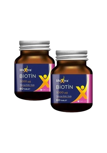 Lifextra Biotin 5000 mg 60 Tablet 2 Adet