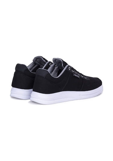 Ayakkabix Yazlık Erkek Keten Ayakkabı Sneaker Siyah