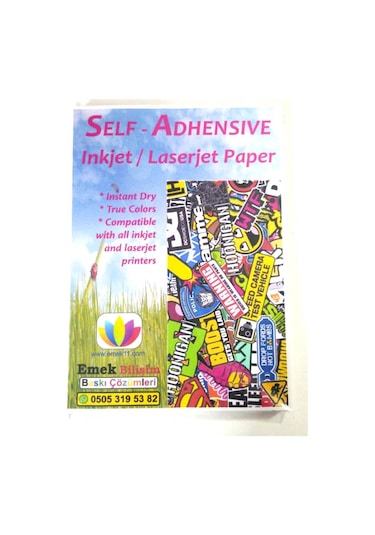 100 Adet 10X15Cm Sticker Yapışkanlı Mat Yüzey Etiket Kağıdı