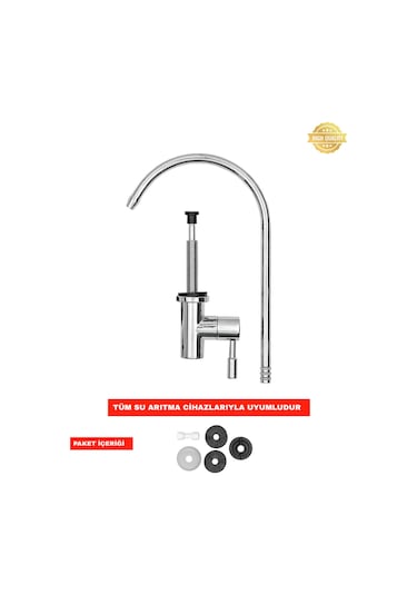 Su Arıtma Cihazı Lüx Krom Musluk Tüm Markalara Uyumludur