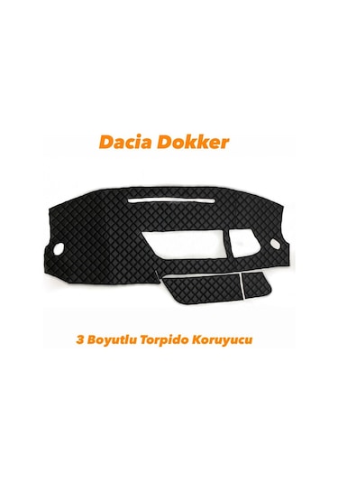 Dacia Dokker 3 Boyutlu Vip Deri Torpido Örtüsü