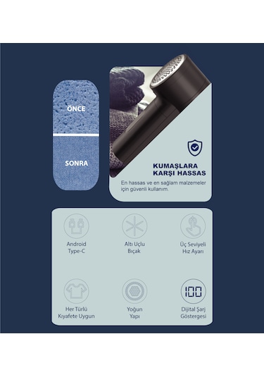 Neutron Ntl-lr-10s Şarjlı Tüy Ve Tiftik Temizleyici