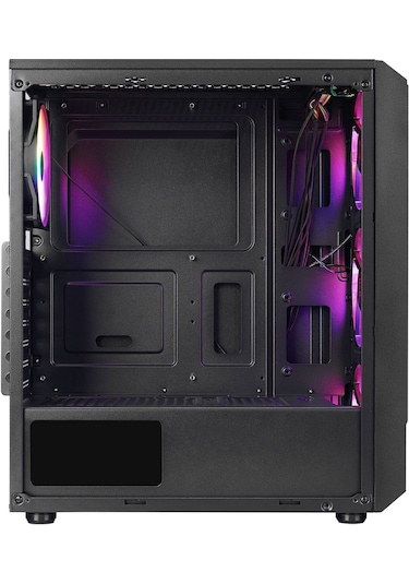 Zeiron Montreal 4x12CM RGB Fanlı Mesh Panel Oyuncu Bilgisayar Kasası