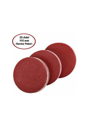 Ugr-Nikon 115 Mm Yedek Cırt Zımpara Karma Paket (25 Adet)