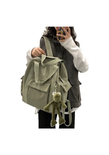 Istanbul Store Istanbul Store Kadın Sırt Çantası Suya Dayanıklı Naylon Okul Sırt Çantası J3cyet Açık Yeşil