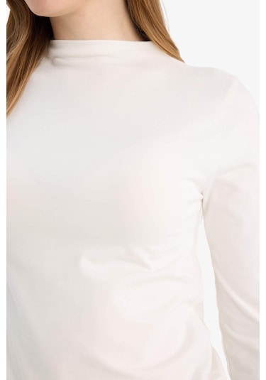 Defacto Slim Fit Modal Tunik G9242ax26sper105 Ekru-er105
