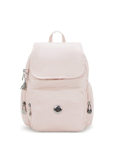 Kıplıng City Zip S Küçük Boy Sırt Çantası Pembe Pınk Pearl Jacquard Pembe
