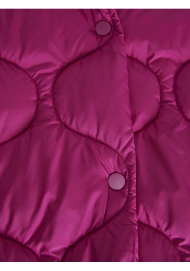 Jack & Jones Kadın Düz Renk Kolsuz Yelek - Sena Fuchsia Red Çok Renkli