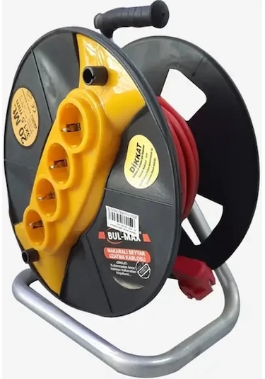Bul-max Kab Makaralı 3x2.5 Cca 50mt Uzatma Kablosu 50 Mt