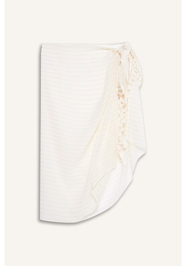 Defacto Regular Fit Pamuklu Pareo-fall İn Love E5103ax25sper153 Ekru