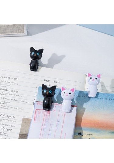 Monyee Mutfak Yemek Torba Kapama Klipsi - Ofis Belgeleri, Notlar, Fotoğraflar İçin Dayanıklı Sabitleyici Beyaz Beyaz