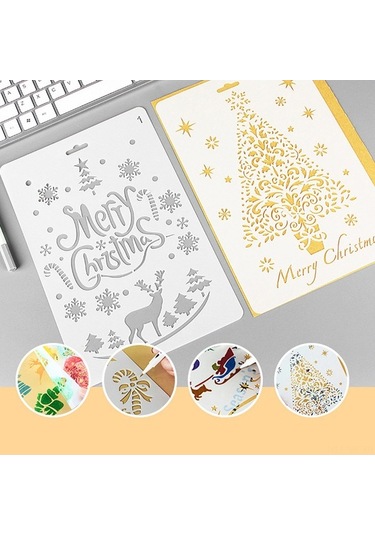 Novahub B5 Boyama Şablonu Seti: 12 Desen İle Beyaz Yaratıcı El Sanatları & Fotoğraf Albüm Tasarımı Beyaz