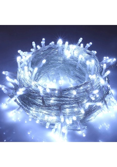 Vıp Kalite 50 Metre Beyaz Led Işık Beyaz İp Led Işık Modlu 220v Beyaz Yılbaşı Ağacı Işığı Noel Işığı Gün Işığı